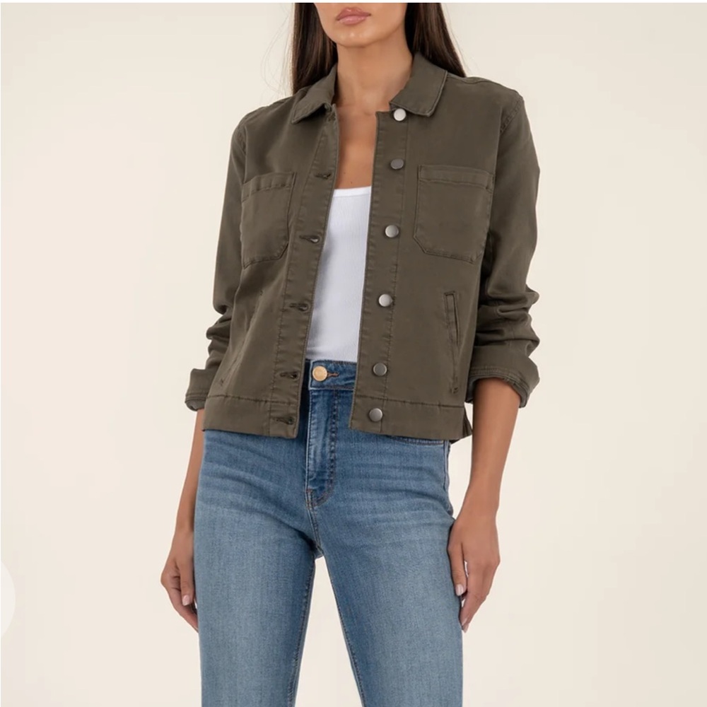 Kut from the Kloth Mandy Olive Green Jacket